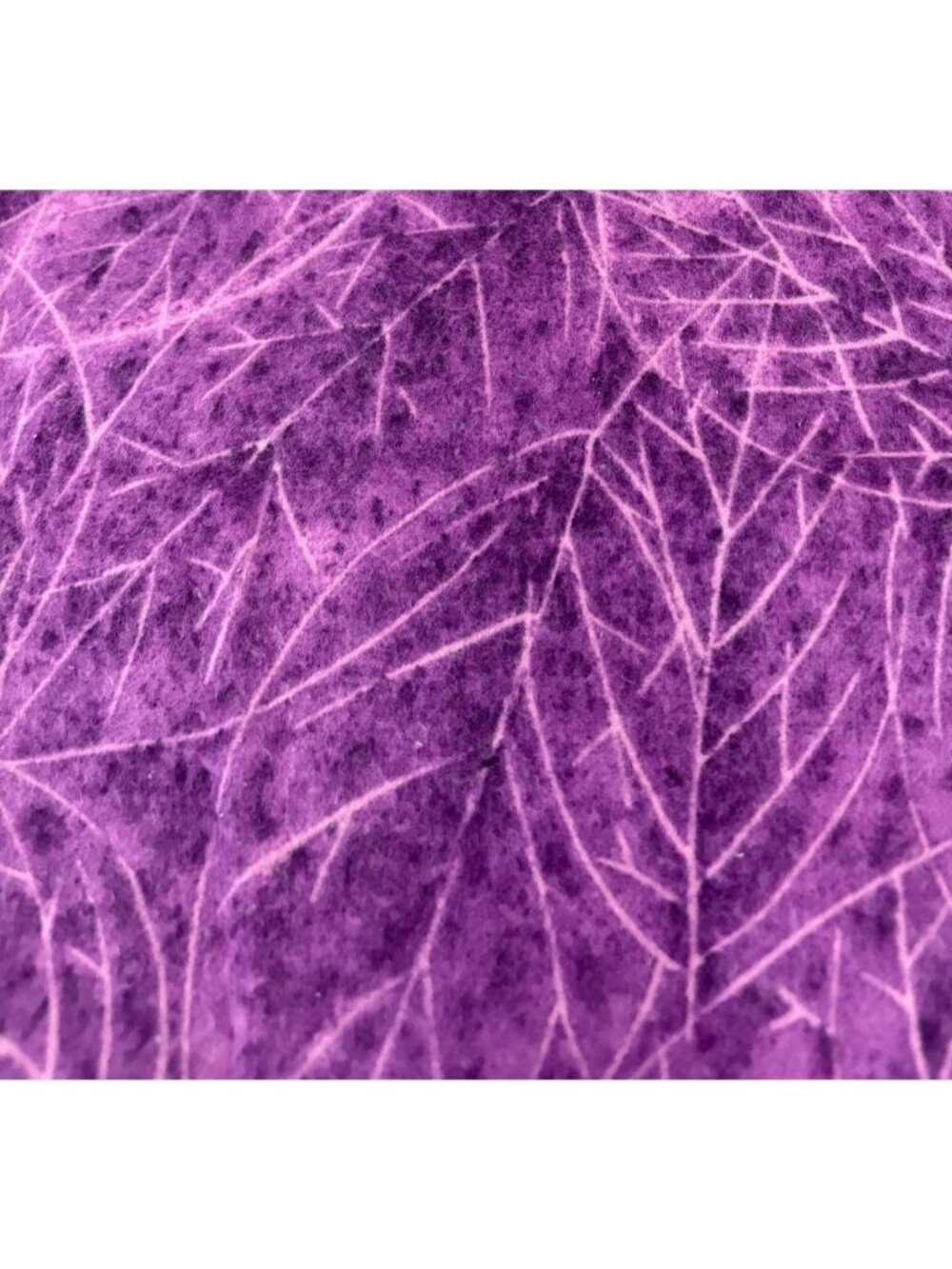 Westhills Designs Falling Leaves Purple Flannel Quilting Fabric 23" x 40"